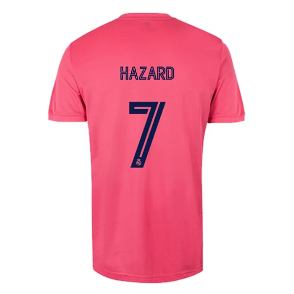Camiseta Real Madrid 2ª Kit NO.7 Hazard 2020 2021 Rosa